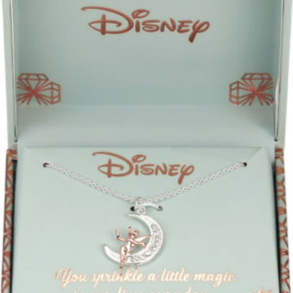 COPY - Disney Fine Silver Tinkerbell Necklace